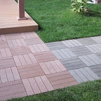 Deck Plank Loose Lay Manufactured Wood Panels Patio Tiles Outdoor Flooring