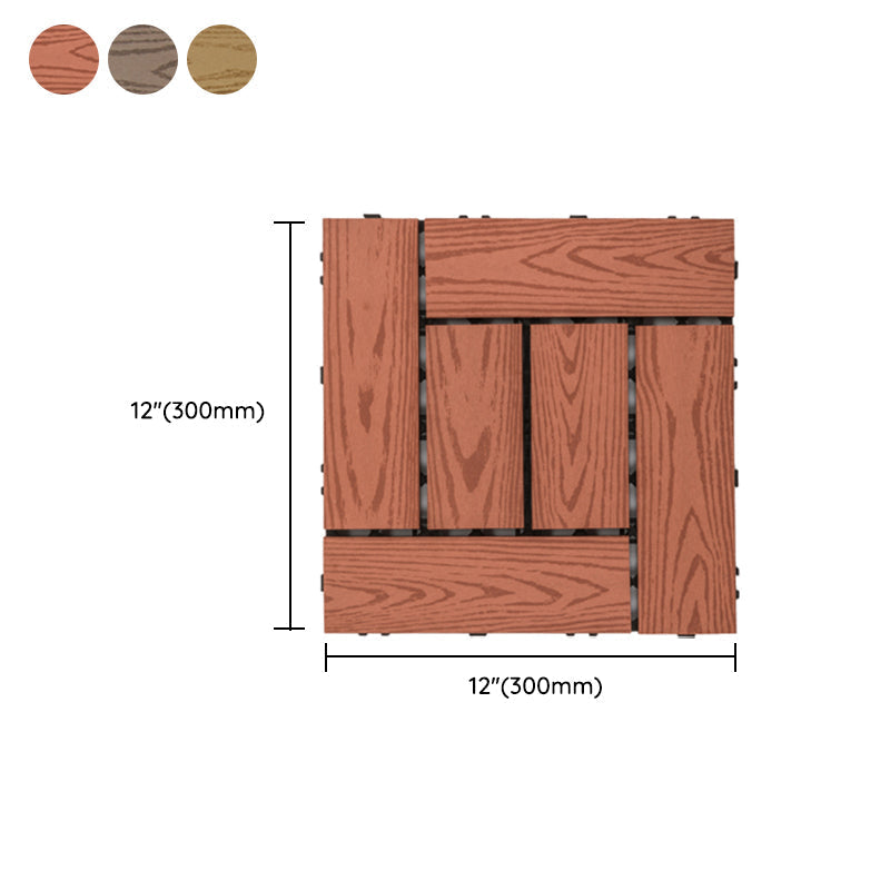 Deck Plank Loose Lay Manufactured Wood Panels Patio Tiles Outdoor Flooring