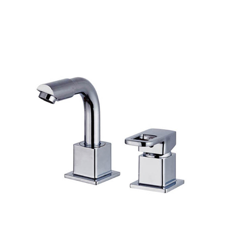 Chrome Bath Faucet Trim with Lever Handle Deck Mounted Bathtub Faucet
