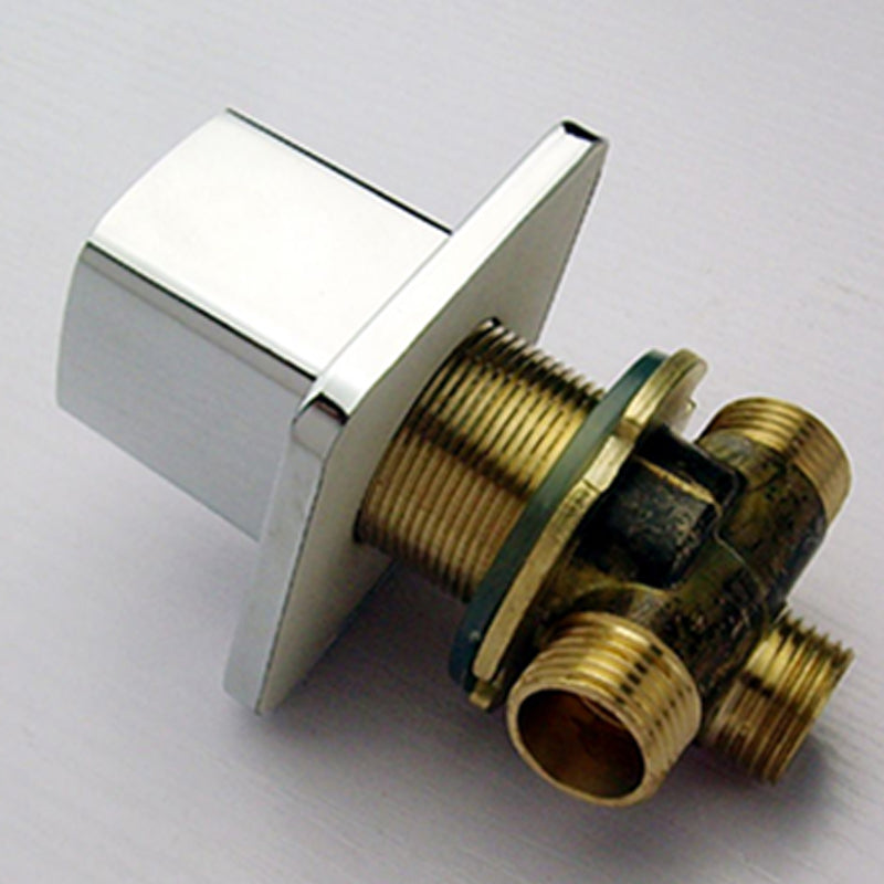 Chrome Bath Faucet Trim with Lever Handle Deck Mounted Bathtub Faucet