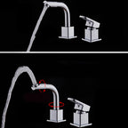 Chrome Bath Faucet Trim with Lever Handle Deck Mounted Bathtub Faucet