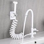 Single Cold Water Valve Uniform Color High Arc Deck Mounted Bathtub Faucet