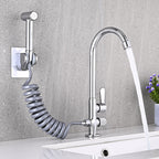 Single Cold Water Valve Uniform Color High Arc Deck Mounted Bathtub Faucet