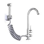 Single Cold Water Valve Uniform Color High Arc Deck Mounted Bathtub Faucet