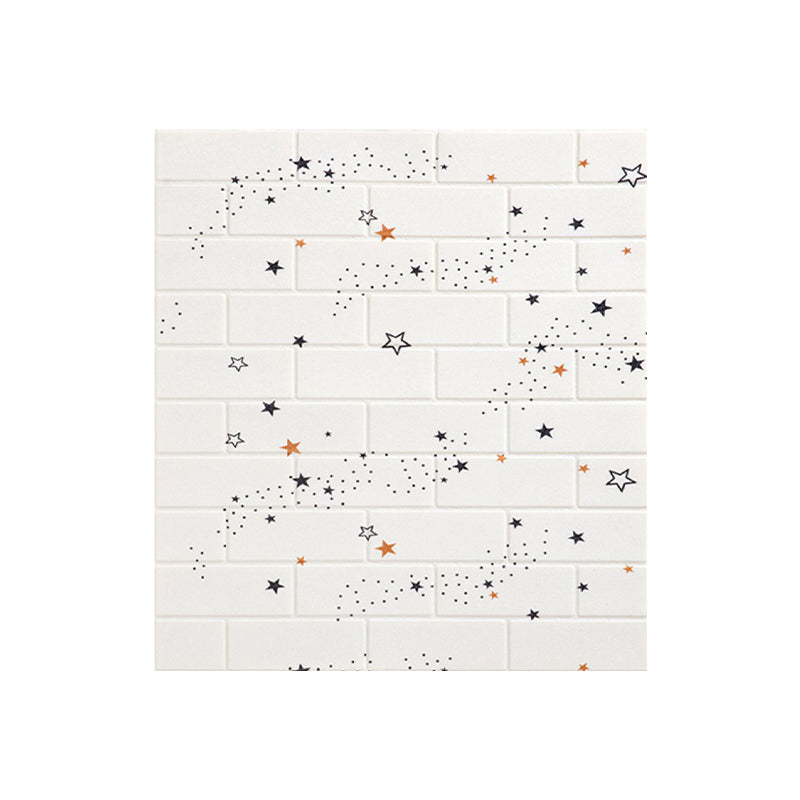 XPE Foam Wall Cladding Star Pattern Square Waterproof Wall Cladding for the Living Room