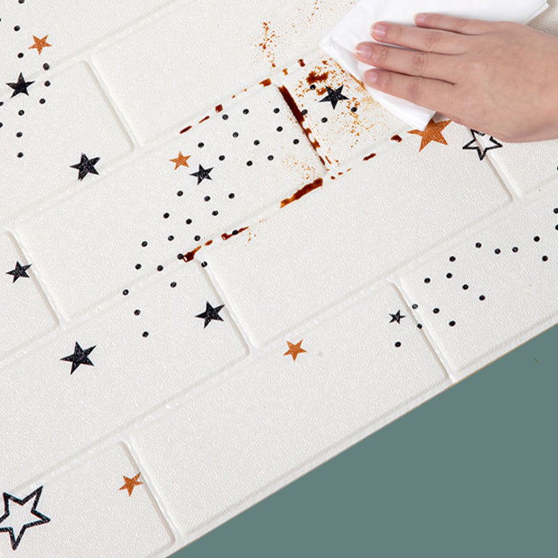 XPE Foam Wall Cladding Star Pattern Square Waterproof Wall Cladding for the Living Room