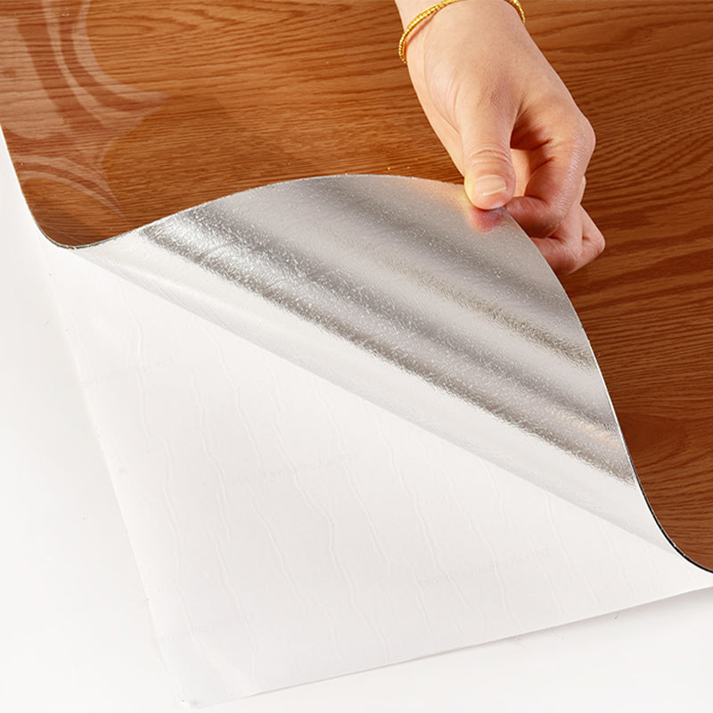 PVC Wall Paneling Rectangle Waterproof Wood Look Wall Covering for the Living Room