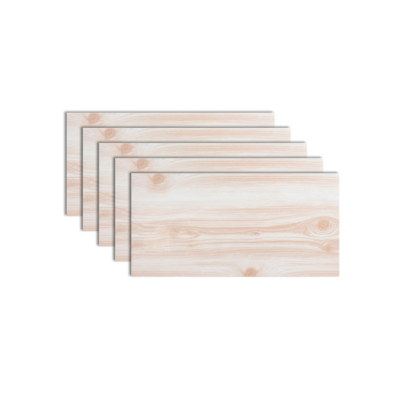 PVC Wall Paneling Rectangle Waterproof Wood Look Wall Covering for the Living Room