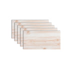 PVC Wall Paneling Rectangle Waterproof Wood Look Wall Covering for the Living Room
