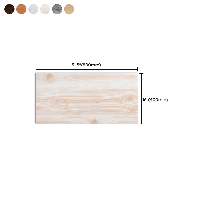 PVC Wall Paneling Rectangle Waterproof Wood Look Wall Covering for the Living Room