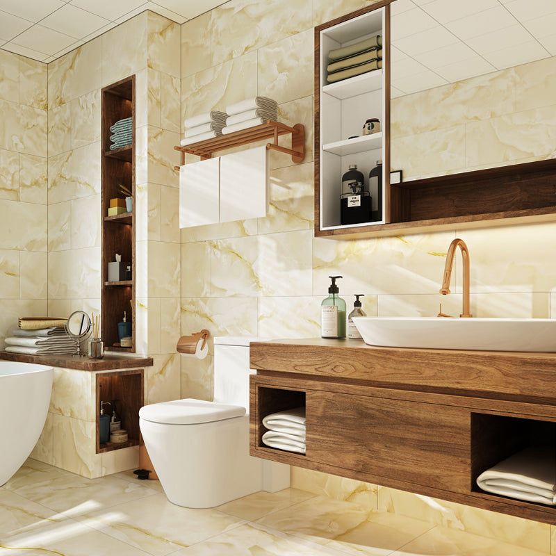 PVC Wall Panel Rectangle Waterproof Wall Cladding for the Living Room