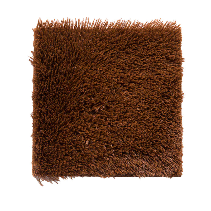 Bedroom Carpet Tiles Solid Square Shag Stain Resistant Carpet Tiles