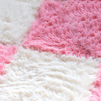 Bedroom Carpet Tiles Solid Square Shag Stain Resistant Carpet Tiles