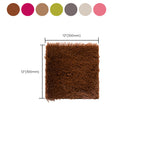 Bedroom Carpet Tiles Solid Color Square Shag Stain Resistant Carpet Tiles