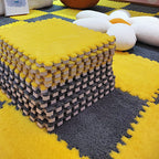 Modern tiles and carpet plush cut composite non-slip carpet tiles