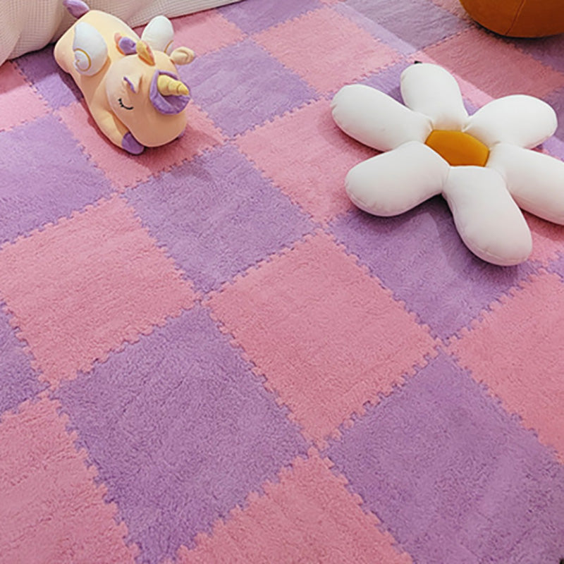Modern tiles and carpet plush cut composite non-slip carpet tiles