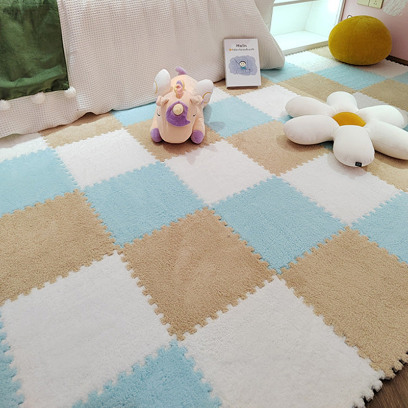 Modern tiles and carpet plush cut composite non-slip carpet tiles