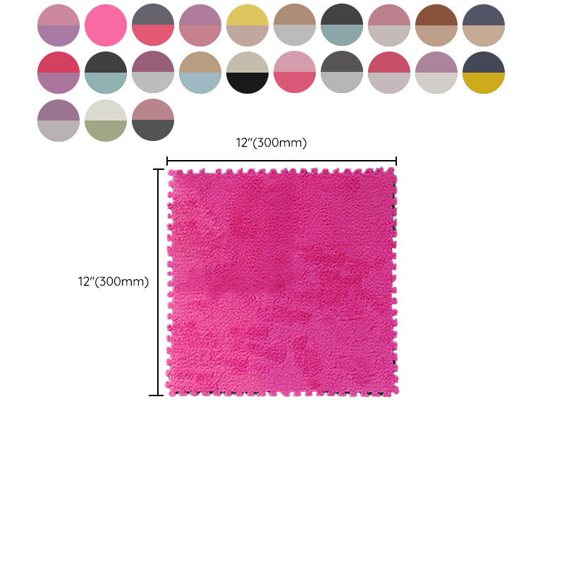 Modern Tiles and Carpet Plush Cut Composite Non-Slip Carpet Tiles