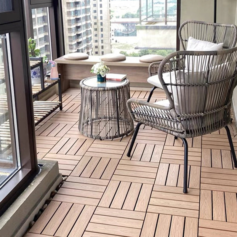 Modern Style Wood Floor Corrosion Protection Square Outdoor Wood Floor