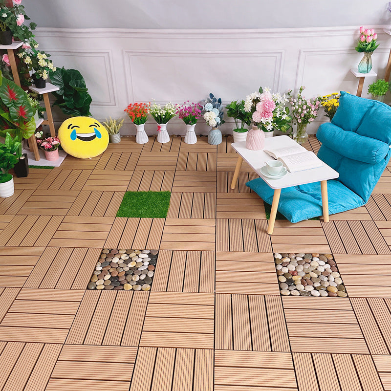 Modern Style Wood Floor Corrosion Protection Square Outdoor Wood Floor
