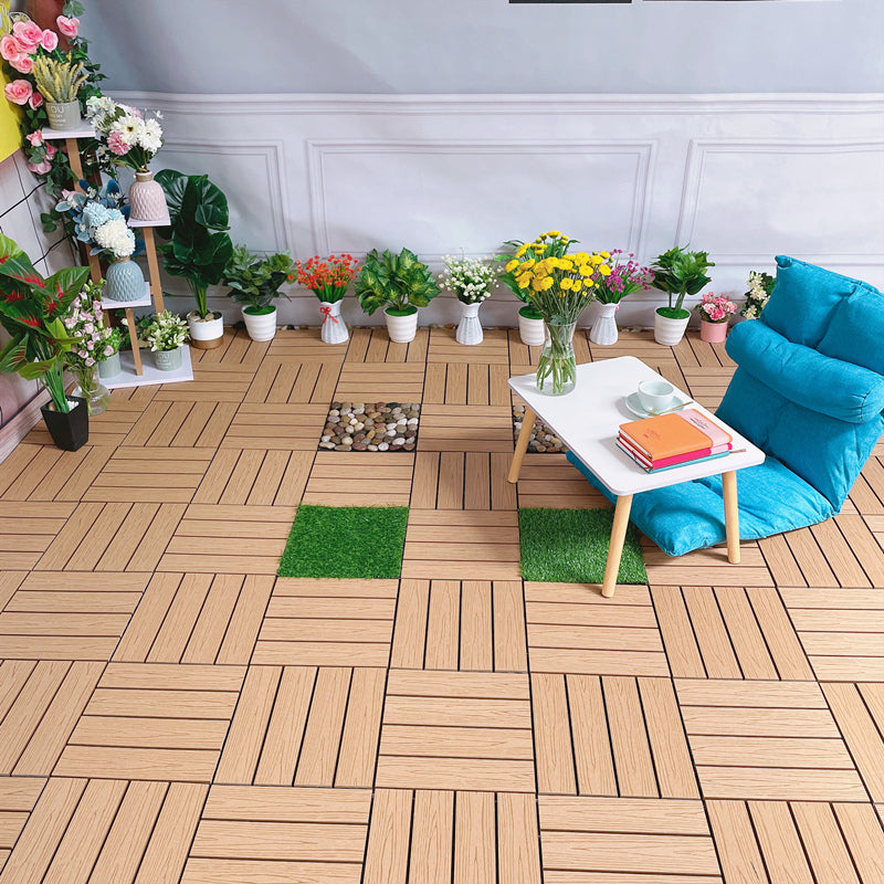 Modern Style Wood Floor Corrosion Protection Square Outdoor Wood Floor