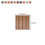 Modern Style Wood Floor Corrosion Protection Square Outdoor Wood Floor