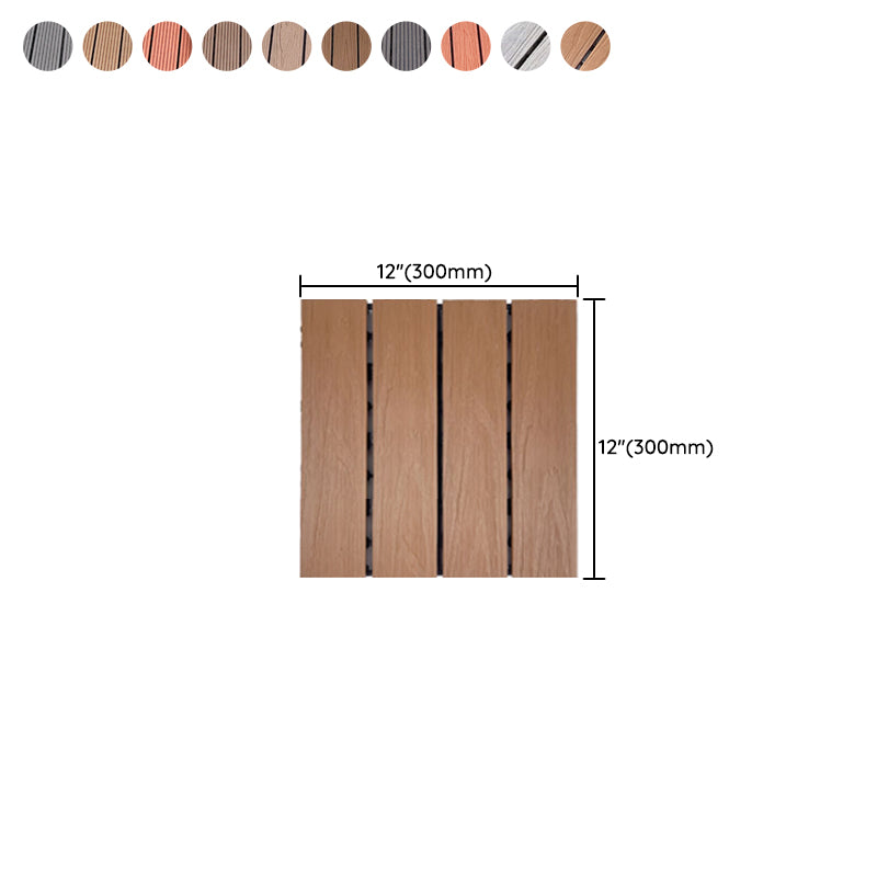 Modern Style Wood Floor Corrosion Protection Square Outdoor Wood Floor