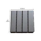 Contemporary square wooden tile smooth brown engineered wood for patio garden