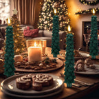 LED Christmas Candle with Music | Christmas Tree Decoration | Flickering Light & Warm White | Safe Candle Lighting