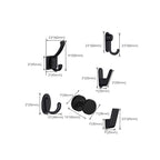 Modern Bathroom Accessories as Individual Piece or in Set Matte Black Bathroom Fixtures