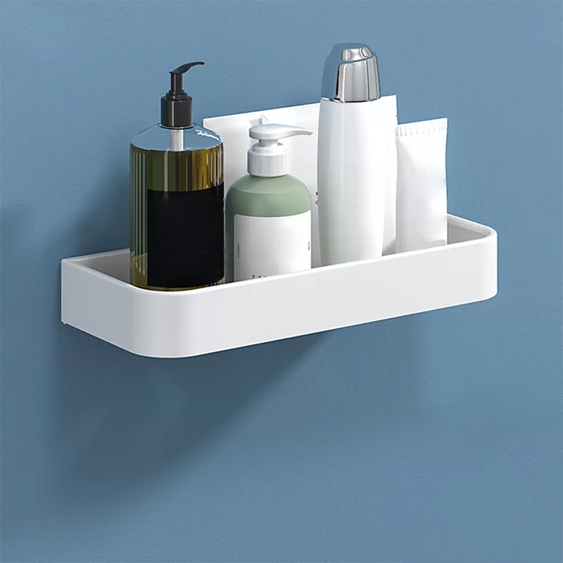 White 2-piece Bathroom Hardware Modern Bathroom Accessories Set, Bathroom Shelf