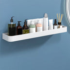 White 2-piece Bathroom Hardware Modern Bathroom Accessories Set, Bathroom Shelf