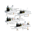White 2-piece Bathroom Hardware Modern Bathroom Accessories Set, Bathroom Shelf