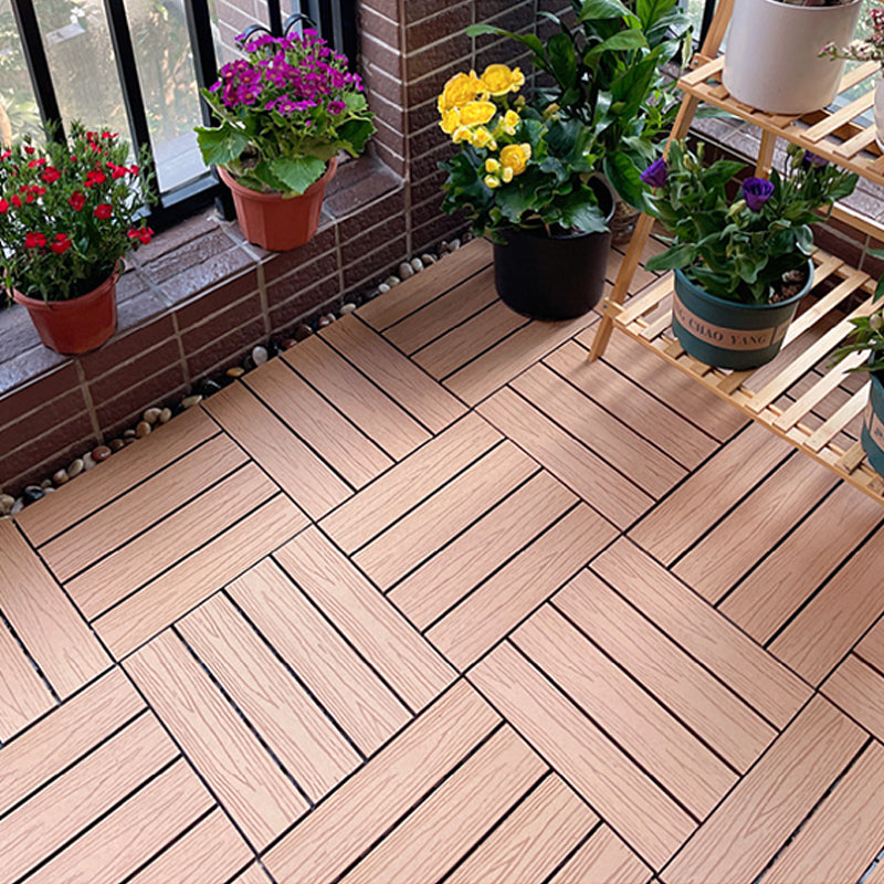 Corrosion-resistant Wood Floor Modern Style Square Outdoor Wood Floor