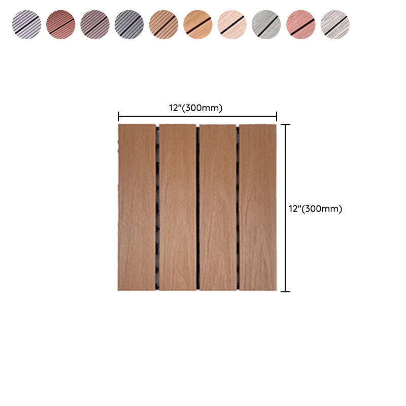 Corrosion-resistant Wood Floor Modern Style Square Outdoor Wood Floor