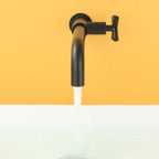 Widely used wall-mounted bathroom sink faucet cross handle low arch faucet