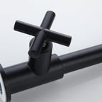Widely used wall-mounted bathroom sink faucet cross handle low arch faucet