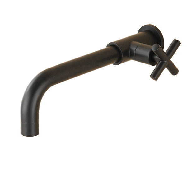 Widely used wall-mounted bathroom sink faucet cross handle low arch faucet