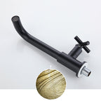 Widely used wall-mounted bathroom sink faucet cross handle low arch faucet