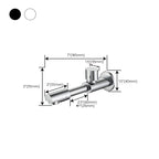 Widely used wall-mounted bathroom sink faucet cross handle low arch faucet