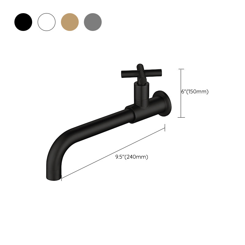 Widely used wall-mounted bathroom sink faucet cross handle low arch faucet