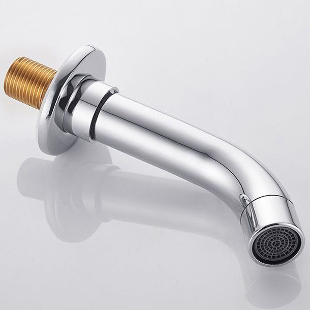 Modern bathroom faucet wall-mounted cross handles low arc faucet