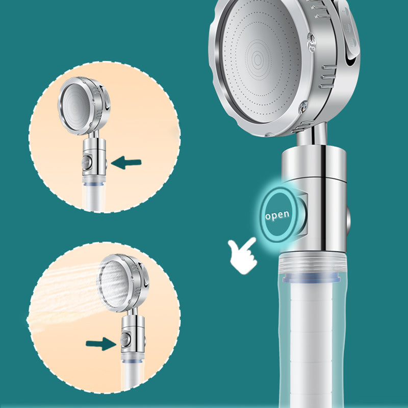 Bathroom Shower Head Brass Round Filter Shower Head with Hose