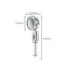 Bathroom Shower Head Brass Round Filter Shower Head with Hose