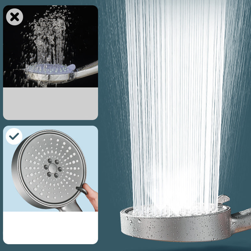 Modern Spray Head Round Handheld Water Filtration Showerhead Self-Cleaning