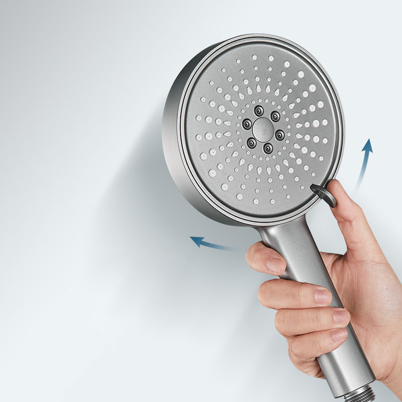 Modern Spray Head Round Handheld Water Filtration Showerhead Self-Cleaning