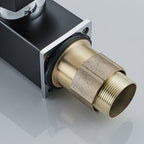 Waterfall basin mixer tap square lever handle with LED three-color light