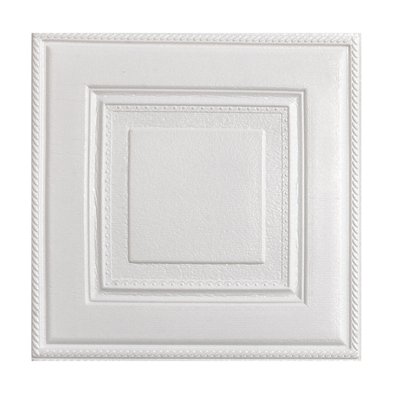 Contemporary Wall Shelves 3D Brick Bathroom Wall Panels Set of 2