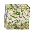 Industrial Wall Panel 3D Brick Wall Panels Waterproof Stickers Wall Tiles Set of 10