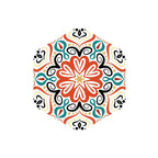 Plastic Mosaic Tile Wallpaper Hexagonal for Stick-On and Removable Back Wall Tile